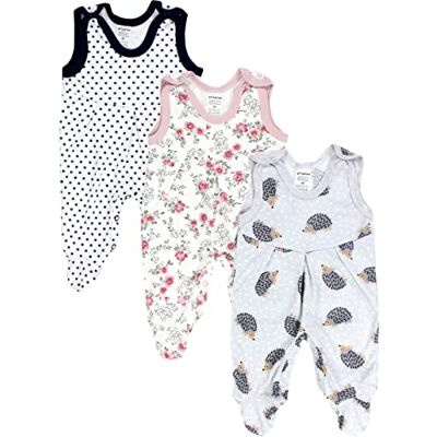 TupTam Strampler 3er Set Dreierpack Baby Strampler mit Füßen aus reiner Baumwolle, weich TupTam Strampler 3er Set Dreierpack Baby Strampler mit Füßen aus reiner Baumwolle, weich