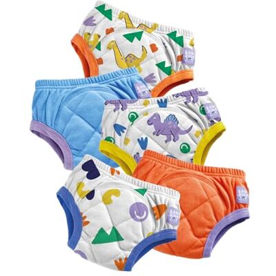 Mitac Baby und Kleinkind wiederverwendbare Töpfchen-Trainingshose 5er-Pack, 3-4 Jahre, Laute Dinos, Jungen und Mädchen, Unterwäsche Mitac Baby und Kleinkind wiederverwendbare Töpfchen-Trainingshose 5er-Pack, 3-4 Jahre, Laute Dinos, Jungen und Mädchen, Unterwäsche