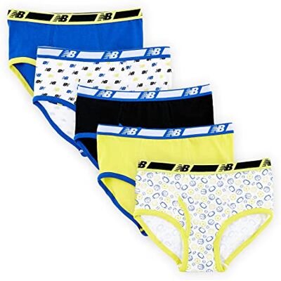 Balance Jungen Soft Cotton Tag Free Brief Underwear (5-Pack) Slip, Hi-lite/Sportball/Logo Bg/Team Royal/Schwarz, Medium (5er Pack) Balance Jungen Soft Cotton Tag Free Brief Underwear (5-Pack) Slip, Hi-lite/Sportball/Logo Bg/Team Royal/Schwarz, Medium (5er Pack)