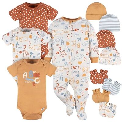 Gerber Baby-Erstausstattungs-Geschenkset für Jungen und Mädchen, 12-teilig Gerber Baby-Erstausstattungs-Geschenkset für Jungen und Mädchen, 12-teilig
