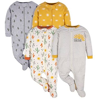 Gerber Baby Unisex 4er-Pack Sleep'N Play Strampler und Kleinkind-Schlafanzüge, Southwest, Frühchen Gerber Baby Unisex 4er-Pack Sleep'N Play Strampler und Kleinkind-Schlafanzüge, Southwest, Frühchen