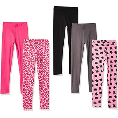 Amazon Mädchen Leggings, 5er-Pack, Katze/Kohlegrau/Rosa/Schwarz/Tiermuster, 9-10 Jahre Amazon Mädchen Leggings, 5er-Pack, Katze/Kohlegrau/Rosa/Schwarz/Tiermuster, 9-10 Jahre