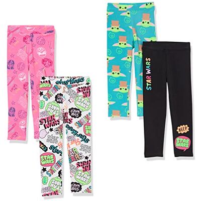 Amazon Disney Marvel Star Wars Frozen Princess Mädchen Leggings, 4er-Pack, Star Wars Child, 4 Jahre Amazon Disney Marvel Star Wars Frozen Princess Mädchen Leggings, 4er-Pack, Star Wars Child, 4 Jahre