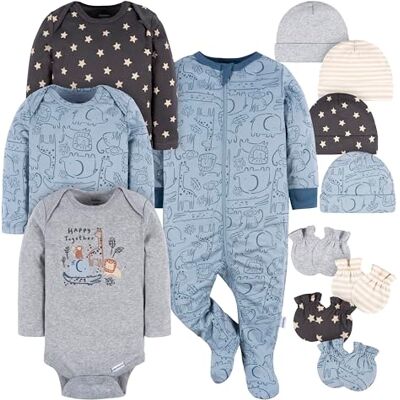 Gerber Baby-Geschenkset für Jungen, 12-teilig, „Happy Together“, 3–6 Monate Gerber Baby-Geschenkset für Jungen, 12-teilig, „Happy Together“, 3–6 Monate
