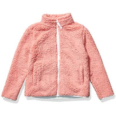 Amazon Mädchen Sherpa-Fleecejacke mit durchgehendem Reißverschluss, Mauve, 11-12 Jahre Amazon Mädchen Sherpa-Fleecejacke mit durchgehendem Reißverschluss, Mauve, 11-12 Jahre