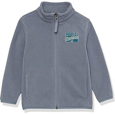 Amazon Disney Marvel Star Wars Jungen Polarfleece-Jacke mit durchgehendem Reißverschluss und Stehkragen, Marvel Comic Logo, 10 Jahre Amazon Disney Marvel Star Wars Jungen Polarfleece-Jacke mit durchgehendem Reißverschluss und Stehkragen, Marvel Comic Logo, 10 Jahre