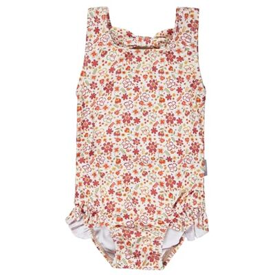 Sterntaler Badeanzug Blumen – UV-Schutz 50+ Schwimmanzug Mädchen – Baby Badeanzug mit Blumenprint, Volants und Schleifendetail – mit Windeleinsatz bis Größe 86/92 Bademode – Ecru, Größe 116 Sterntaler Badeanzug Blumen – UV-Schutz 50+ Schwimmanzug Mädchen – Baby Badeanzug mit Blumenprint, Volants und Schleifendetail – mit Windeleinsatz bis Größe 86/92 Bademode – Ecru, Größe 116