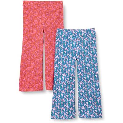 Amazon Mädchen Schlag-Leggings aus Baumwoll-Stretch, 2er Pack, Blau Posey Floral/Intensive Rosa Posey Floral, 12-14 Jahre Amazon Mädchen Schlag-Leggings aus Baumwoll-Stretch, 2er Pack, Blau Posey Floral/Intensive Rosa Posey Floral, 12-14 Jahre