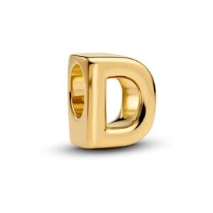 PANDORA Buchstabe D Alphabet-Mini-Charm aus Sterling Silber mit 14 Karat Vergoldung, kompatibel Moments, Maße: 6,3 x 8,1 x 6,7 mm, 763950C00 PANDORA Buchstabe D Alphabet-Mini-Charm aus Sterling Silber mit 14 Karat Vergoldung, kompatibel Moments, Maße: 6,3 x 8,1 x 6,7 mm, 763950C00