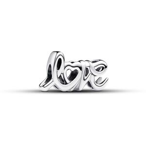 PANDORA Moments Handgeschriebenes Liebe Charm aus Sterling Silber, Kompatibel Moments Armbändern, 793055C00 PANDORA Moments Handgeschriebenes Liebe Charm aus Sterling Silber, Kompatibel Moments Armbändern, 793055C00