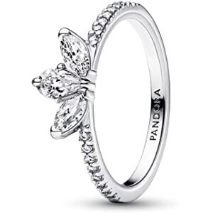 PANDORA Timeless Funkelndes Herbarium Cluster Ring in Sterling-Siber mit Cubic Zirkonia Timeless Collection, Größe 56, 192392C01-56 PANDORA Timeless Funkelndes Herbarium Cluster Ring in Sterling-Siber mit Cubic Zirkonia Timeless Collection, Größe 56, 192392C01-56