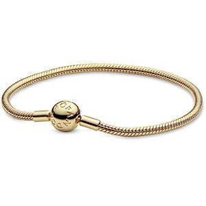 PANDORA Schlangen-Gliederarmband in Gold mit 18 Karat vergoldete Metalllegierung aus der Moments Collection, 16cm PANDORA Schlangen-Gliederarmband in Gold mit 18 Karat vergoldete Metalllegierung aus der Moments Collection, 16cm
