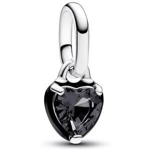 PANDORA ME Schwarzes Chakra Herz Mini-Charm-Anhänger aus Sterlin Silber mit künstlichem Kristall in Grün, Kompatibel ME und Moments Armbändern, 793042C01 PANDORA ME Schwarzes Chakra Herz Mini-Charm-Anhänger aus Sterlin Silber mit künstlichem Kristall in Grün, Kompatibel ME und Moments Armbändern, 793042C01