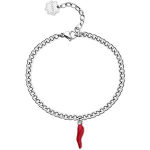 Brosway Armband Chakra für Damen aus Edelstahl in der Farbe Silber mit Karabinerverschluss, Länge: 18 cm, BHKB139 Brosway Armband Chakra für Damen aus Edelstahl in der Farbe Silber mit Karabinerverschluss, Länge: 18 cm, BHKB139