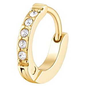 Brosway Einzel Ohrring Chakra für Damen aus Edelstahl und Kristallglas in der Farbe Gold, Länge: 10 mm, BHKE034 Brosway Einzel Ohrring Chakra für Damen aus Edelstahl und Kristallglas in der Farbe Gold, Länge: 10 mm, BHKE034