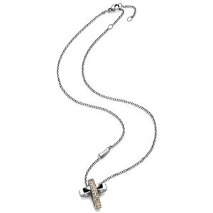 Breil Damen-Kette mit Anhänger Edelstahl Kristall gelb 45 cm TJ1461 Breil Damen-Kette mit Anhänger Edelstahl Kristall gelb 45 cm TJ1461