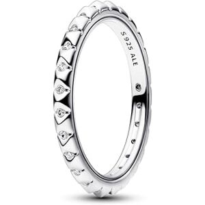 PANDORA ME Pyramiden Ring aus Sterling Silber mit Cubic Zirkoniastein verziert, Größe: 56, 192800C01-56 PANDORA ME Pyramiden Ring aus Sterling Silber mit Cubic Zirkoniastein verziert, Größe: 56, 192800C01-56