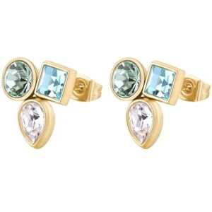 Brosway Symphonia Ohrstecker für Damen aus Edelstahl mit 14K-vergoldeter-PVD-Beschichtung mit Zirkonia, Größe: 13,5 cm, BYM178 Brosway Symphonia Ohrstecker für Damen aus Edelstahl mit 14K-vergoldeter-PVD-Beschichtung mit Zirkonia, Größe: 13,5 cm, BYM178