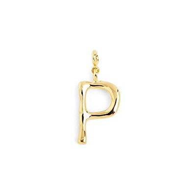 SINGULARU Letter XL Charm. Messing mit 18 Kt Vergoldeter Beschichtung. Schmuck für Damen. Buchstabe P. SINGULARU Letter XL Charm. Messing mit 18 Kt Vergoldeter Beschichtung. Schmuck für Damen. Buchstabe P.