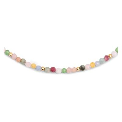 SINGULARU Altea Colors Halskette. Edelstahl mit 18 Kt Vergoldeter Beschichtung und Naturstein. Schmuck für Damen. SINGULARU Altea Colors Halskette. Edelstahl mit 18 Kt Vergoldeter Beschichtung und Naturstein. Schmuck für Damen.