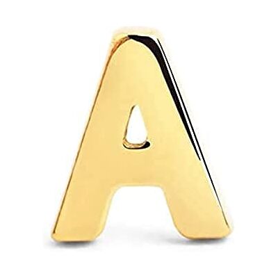 SINGULARU Einzelner Ohrring Letter. Sterlingsilber mit 18 kt Goldbeschichtung. Schmuck für Damen. Buchstabe M SINGULARU Einzelner Ohrring Letter. Sterlingsilber mit 18 kt Goldbeschichtung. Schmuck für Damen. Buchstabe M