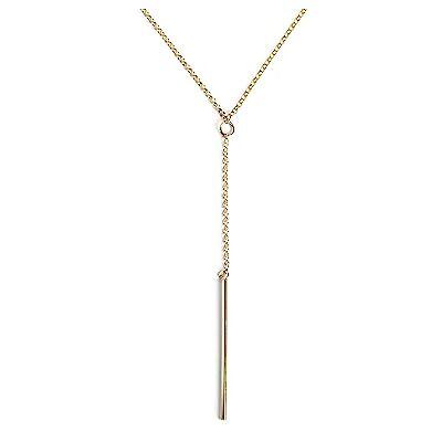 SINGULARU Y Stick Halskette. Sterlingsilber mit 18 Kt Vergoldeter Beschichtung. Schmuck für Damen. SINGULARU Y Stick Halskette. Sterlingsilber mit 18 Kt Vergoldeter Beschichtung. Schmuck für Damen.