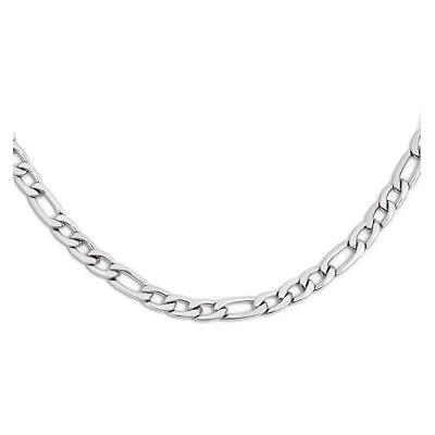 SINGULARU Figaro Halskette. Edelstahl mit Silberfarbener Beschichtung. Schmuck für Damen. SINGULARU Figaro Halskette. Edelstahl mit Silberfarbener Beschichtung. Schmuck für Damen.