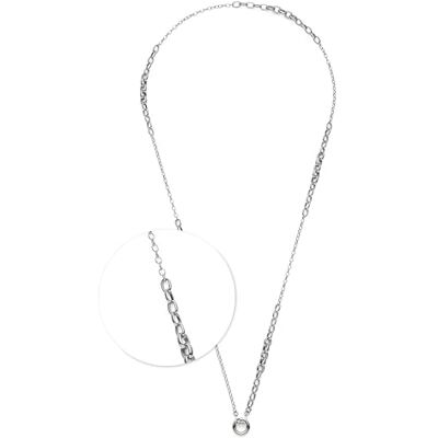JEWELS BY LEONARDO Halskette Clip & Mix Suzanne • Hals-Schmuck aus silberfarbenem Edelstahl • zwei unterschiedlich große Kettenglieder • 80-81,3 cm Länge • Schmuck Geschenk für Frauen • 025575 JEWELS BY LEONARDO Halskette Clip & Mix Suzanne • Hals-Schmuck aus silberfarbenem Edelstahl • zwei unterschiedlich große Kettenglieder • 80-81,3 cm Länge • Schmuck Geschenk für Frauen • 025575