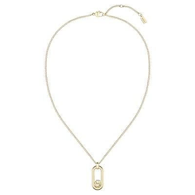 HBJ BOSS Jewelry Halskette, Gliederarmband oder Ohrhänger für Damen Kollektion DOUBLE B SWING aus Gelbgoldenes Edelstahl HBJ BOSS Jewelry Halskette, Gliederarmband oder Ohrhänger für Damen Kollektion DOUBLE B SWING aus Gelbgoldenes Edelstahl