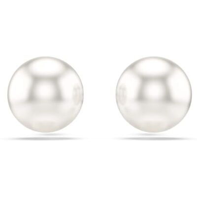 Swarovski Matrix Ohrstecker, Kristallperle, Weiß, Rhodiniert Swarovski Matrix Ohrstecker, Kristallperle, Weiß, Rhodiniert