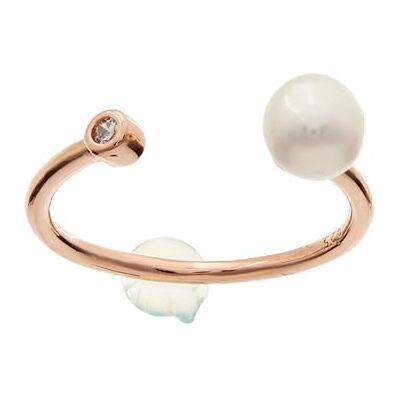 Brilio Silver Ring Delicate Bronze Ring with Real Pearl RI103R Circuit: 55 mm sBS3799-5357 Marke, Estándar, Nicht-Edelmetall, Kein Edelstein Brilio Silver Ring Delicate Bronze Ring with Real Pearl RI103R Circuit: 55 mm sBS3799-5357 Marke, Estándar, Nicht-Edelmetall, Kein Edelstein
