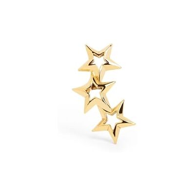 SINGULARU Einzelner Ohrring 3 Star. Sterlingsilber mit 18 kt Goldbeschichtung. Schmuck für Damen SINGULARU Einzelner Ohrring 3 Star. Sterlingsilber mit 18 kt Goldbeschichtung. Schmuck für Damen
