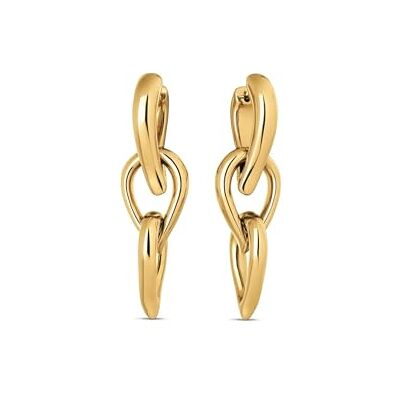 Calvin Ohrhänger für Damen Kollektion SCULPTURED DROPS aus Edelstahl und Gelbgold-beschichtung 35000917 Calvin Ohrhänger für Damen Kollektion SCULPTURED DROPS aus Edelstahl und Gelbgold-beschichtung 35000917