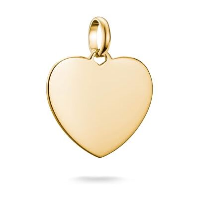 THOMAS SABO Charm-Anhänger Herz groß Connect vergoldet 18k Vergoldung, Recyceltes 925 Silber THOMAS SABO Charm-Anhänger Herz groß Connect vergoldet 18k Vergoldung, Recyceltes 925 Silber
