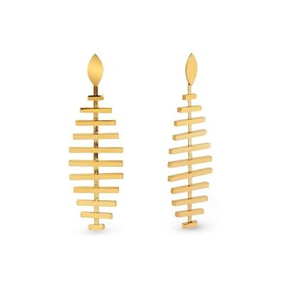 SINGULARU Pacific Ohrringe. Edelstahl mit 18 Kt Vergoldeter Beschichtung. Schmuck für Damen. SINGULARU Pacific Ohrringe. Edelstahl mit 18 Kt Vergoldeter Beschichtung. Schmuck für Damen.