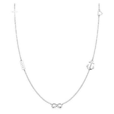 Elli Halskette Silber 925 Kreuz Herz Infinity Anker Anhänger Kette Damen Elli Halskette Silber 925 Kreuz Herz Infinity Anker Anhänger Kette Damen