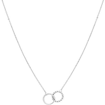 Tamaris Halskette für Damen, Halsschmuck mit Infinity Anhängern, wasserfest aus Edelstahl, Silber Tamaris Halskette für Damen, Halsschmuck mit Infinity Anhängern, wasserfest aus Edelstahl, Silber