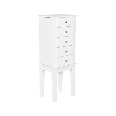 Esprit Schmuckkästchen freistehend, Weiß, Spiegel aus Holz, MDF, 34 x 26,5 x 92 cm Esprit Schmuckkästchen freistehend, Weiß, Spiegel aus Holz, MDF, 34 x 26,5 x 92 cm