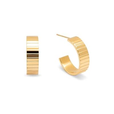 SINGULARU Creolen Gear. Edelstahl mit 18-Karat-Goldbeschichtung. Schmuck für Damen. SINGULARU Creolen Gear. Edelstahl mit 18-Karat-Goldbeschichtung. Schmuck für Damen.