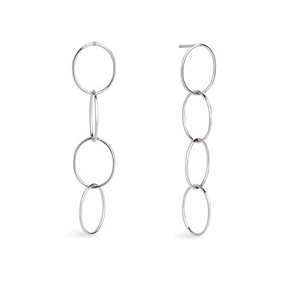 SINGULARU Circles & Circles Ohrringe. Messing mit Rhodium-Beschichtung. Schmuck für Damen. SINGULARU Circles & Circles Ohrringe. Messing mit Rhodium-Beschichtung. Schmuck für Damen.