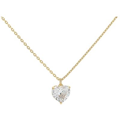 kate spade new york My Love Herz-Anhänger, Klar/Gold kate spade new york My Love Herz-Anhänger, Klar/Gold