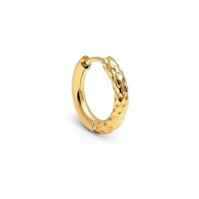 SINGULARU Einzelner Creolen-Ohrring River S. Edelstahl mit 18 kt Goldbeschichtung. Schmuck für Damen SINGULARU Einzelner Creolen-Ohrring River S. Edelstahl mit 18 kt Goldbeschichtung. Schmuck für Damen