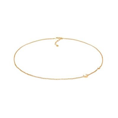 Elli Halskette Damen Filigran Basic Minimal mit Mondstein 925 Silber Elli Halskette Damen Filigran Basic Minimal mit Mondstein 925 Silber