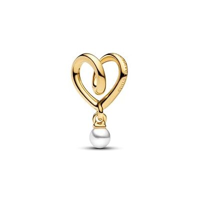 PANDORA Eingehülltes Herz Charm 764138C01 Charm Anhänger PANDORA Eingehülltes Herz Charm 764138C01 Charm Anhänger