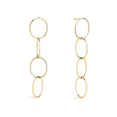 SINGULARU Circles & Circles Ohrringe. Messing mit 18 Kt Vergoldeter Beschichtung. Schmuck für Damen. SINGULARU Circles & Circles Ohrringe. Messing mit 18 Kt Vergoldeter Beschichtung. Schmuck für Damen.
