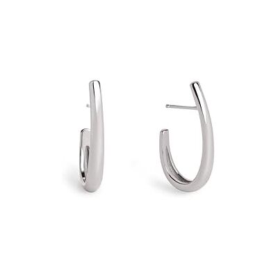 SINGULARU Aby Creolen. Messing mit Rhodium-Beschichtung. Schmuck für Damen. SINGULARU Aby Creolen. Messing mit Rhodium-Beschichtung. Schmuck für Damen.
