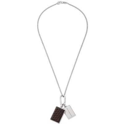 Giorgio Armani Herren Silberfarbene Edelstahl Halskette, EGS3252040 Giorgio Armani Herren Silberfarbene Edelstahl Halskette, EGS3252040
