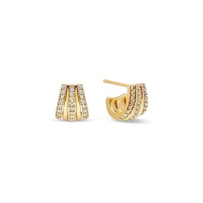 SINGULARU Hamptons Ohrringe. Messing mit 18 Kt Goldbeschichtung und Zirkonia. Schmuck für Damen. SINGULARU Hamptons Ohrringe. Messing mit 18 Kt Goldbeschichtung und Zirkonia. Schmuck für Damen.
