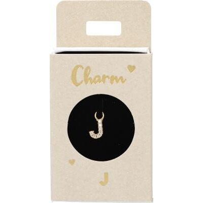 Depesche 11834-010 Charm Buchstabe J, vergoldeter Anhänger für Halsketten, Armband und Ohrringe, ideal als kleines Geschenk Depesche 11834-010 Charm Buchstabe J, vergoldeter Anhänger für Halsketten, Armband und Ohrringe, ideal als kleines Geschenk