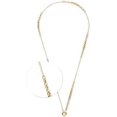JEWELS BY LEONARDO Halskette Clip & Mix Suzanne • Hals-Schmuck aus goldfarbenem Edelstahl • zwei unterschiedlich große Kettenglieder • 80-81,3 cm Länge • Schmuck Geschenk für Frauen • 025576 JEWELS BY LEONARDO Halskette Clip & Mix Suzanne • Hals-Schmuck aus goldfarbenem Edelstahl • zwei unterschiedlich große Kettenglieder • 80-81,3 cm Länge • Schmuck Geschenk für Frauen • 025576